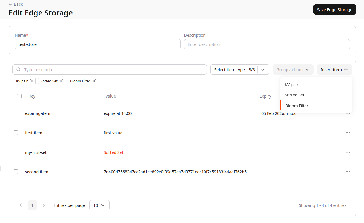 CDB EdgeCompute Insert Bloom
Filter