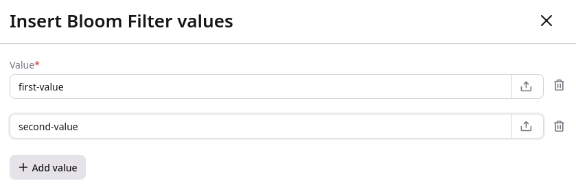 CDB EdgeCompute Insert Bloom Filter
Values